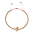 Pégase | Or rose 18 carats | Bracelet à breloques en macramé licorne ailée